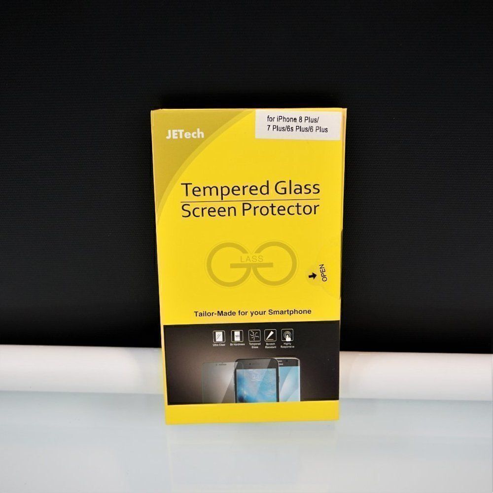 JETech Tempered Glass Screen Protector for iPhone 8 Plus/7 Plus/6s Plus/6 Plus